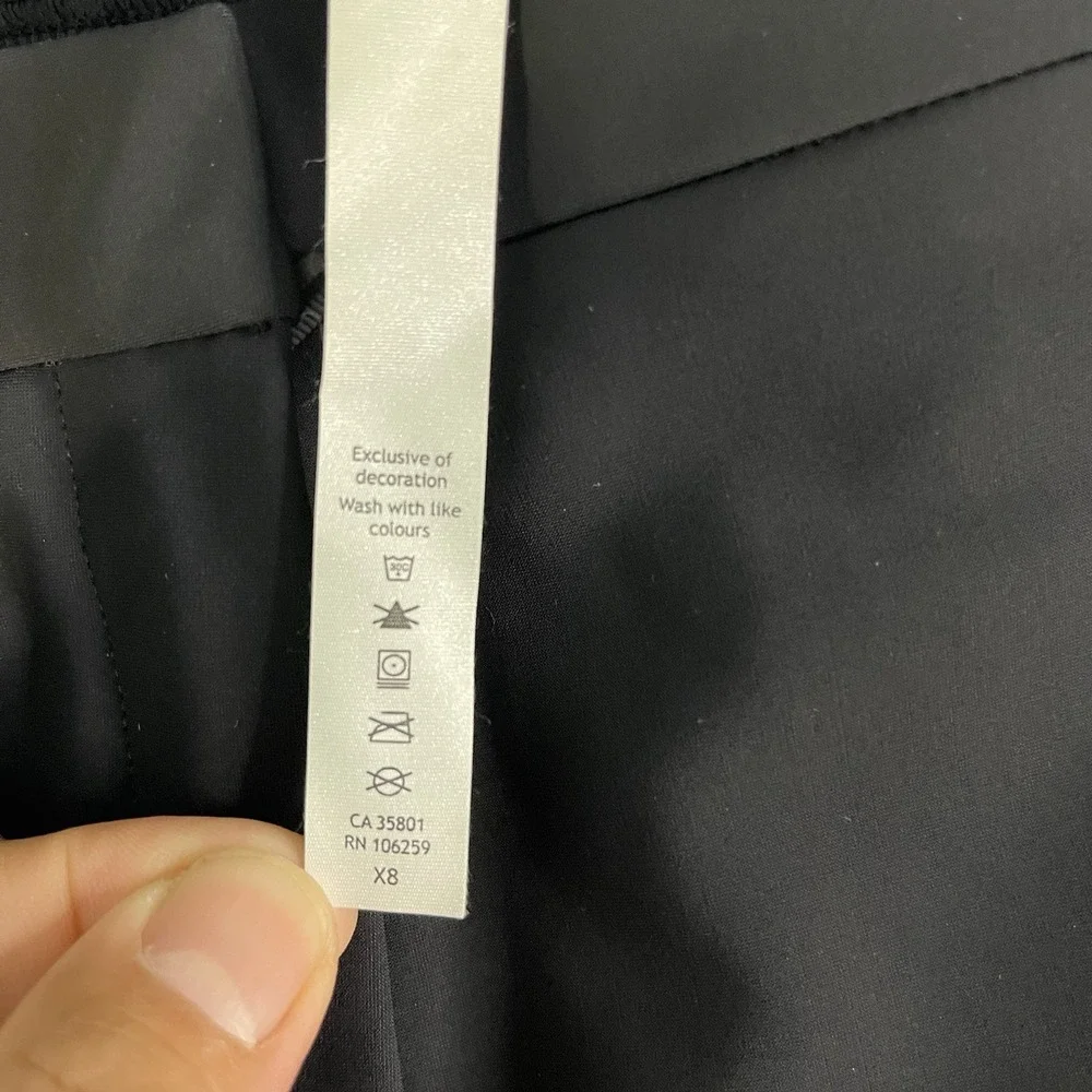 Lululemon Womens Pants Black Slim Stretch Travel Commuter Everyday Pant Size 10